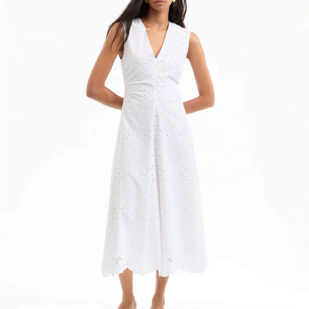 NWT White Veronica Beard Scuba Dress